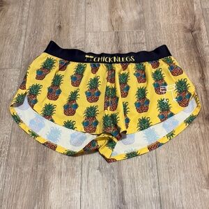 Chicknlegs yellow pineapple shorts